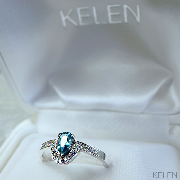 【Bespoke】グランディディエライトの形を活かしたダイヤモンドクラウンデザインリング