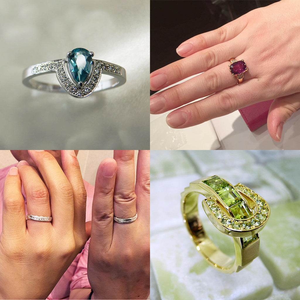 相談から始まりお客様と一緒に作り上げる眞栄田とも子のオーダーメイドジュエリー