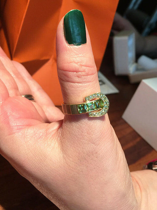 【Bespoke】Echo of a Gallop – Peridot Ring ― 駆け抜ける音の余韻 ―
