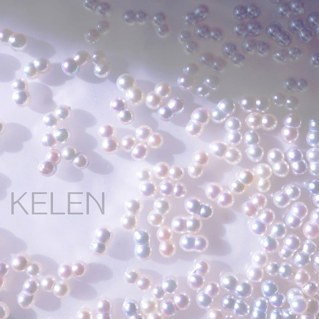 【Enju Series】双子真珠「ご縁珠」18金ダイヤモンドリング  Twin Pearls 18K solid gold Diamond Ring